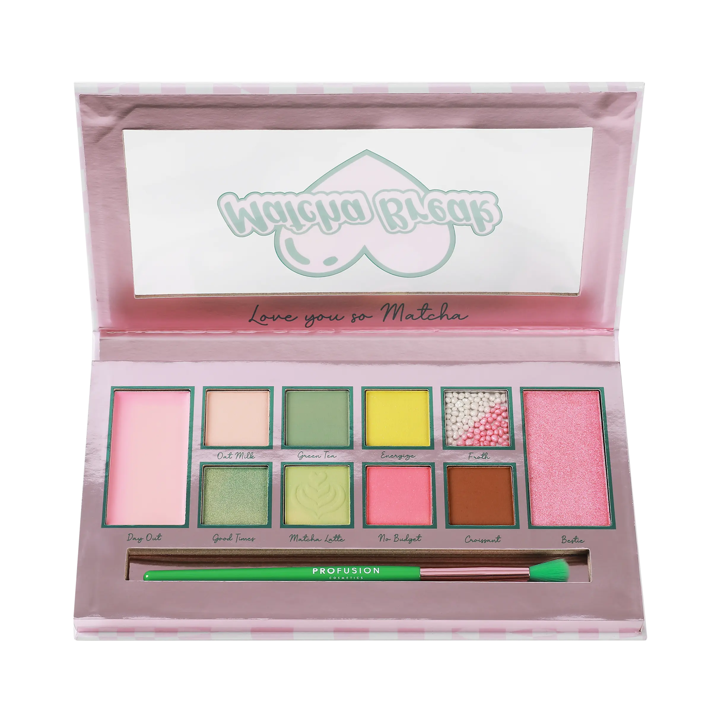 Matcha Break 10 Shade Palette & Brush
