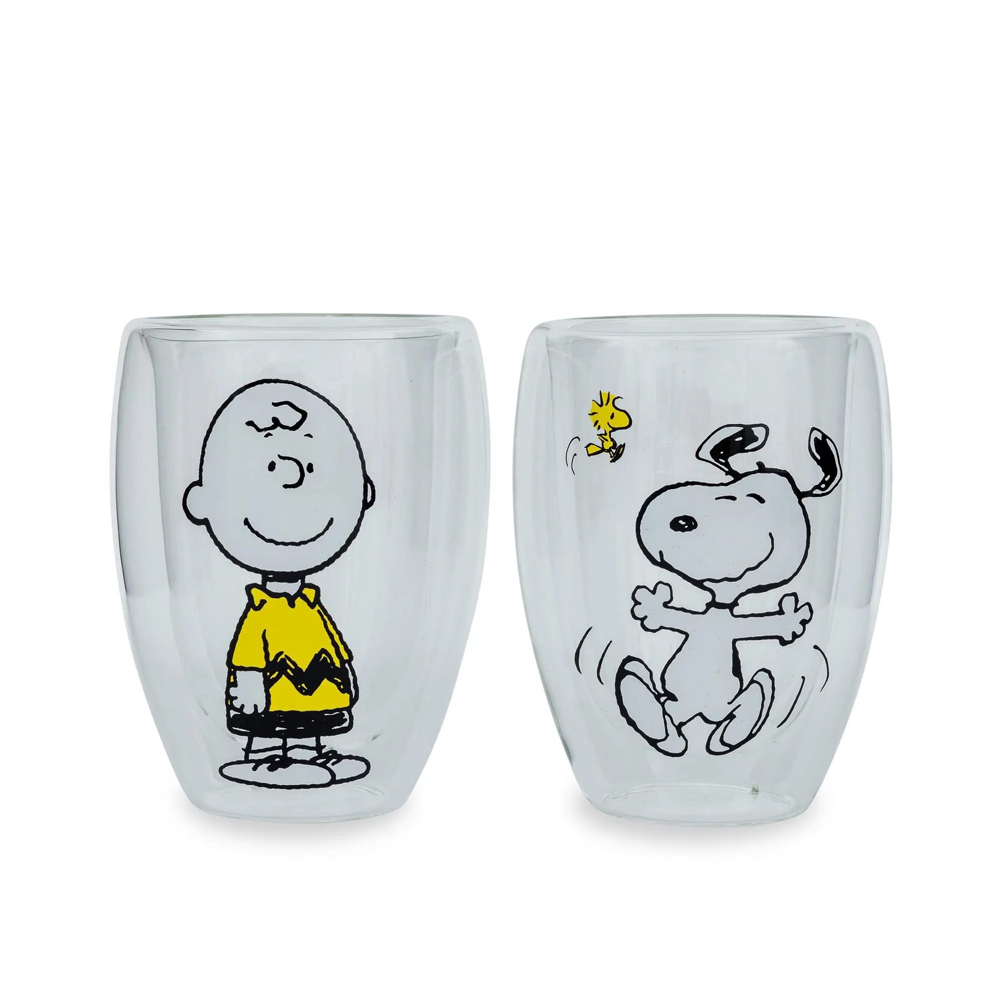 Peanuts Charlie Brown and Snoopy 12-Ounce Glasses | Set Of 2