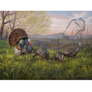 "Grandfather Gobbler" Wild Turkey Canvas Art Print