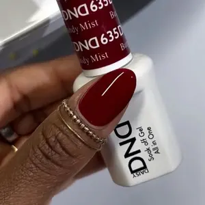 DND 635 BURGANDY MIST Gel and Lacquer Duo nail care nail art color
