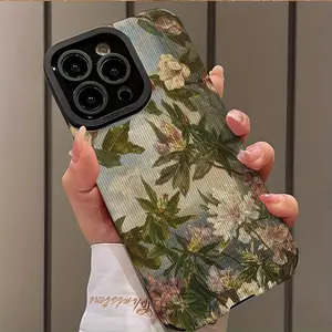 Vintage Floral Ocean Oil Painting Design Shockproof Ultra-Thin Case for iPhone 17/16/15/14/13/12/11/plus/pro Max, Dust-Proof and Beautiful Gift