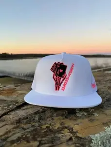 Pink/Black Pimpin Trucker Snapback, Pimpin Hat Co embroidered Hat, Skeraton Pink Hat, Hat for man and women, Casual for all season