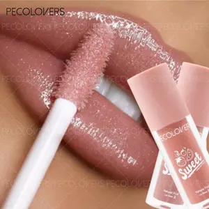 Moisturizing Lip Gloss in Nude Shades - Long-lasting, Waterproof and Hydrating Lip Gloss for Perfectly Plump Lips - High-shine Hydrating, Lip Cosmetics