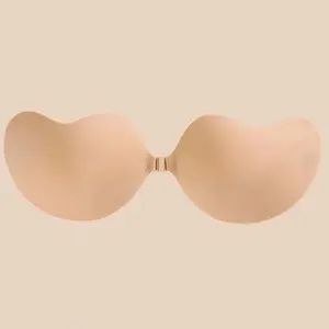 Invisible Push-Up Bra, Self-Adhesive Silicone Nipple Covers, Strapless Mango Shape Bra, Enhance Breast Size, Comfortable Fit, Womenswear