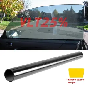 Car Window Sunshade Film Roll, 50%, 5%, 25% Vlt, 20x118.11 Inches, for Front and Rear Windshields, Car Windows and Roof, Car Sunshade Outside Car