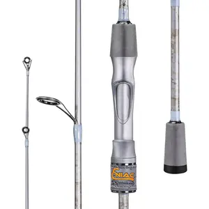 Fishing Pole, IM6 Graphite Spinning Rod & Casting Rod - Two count, SuperPolymer Handle Fishing Rod for Bass Fishing
