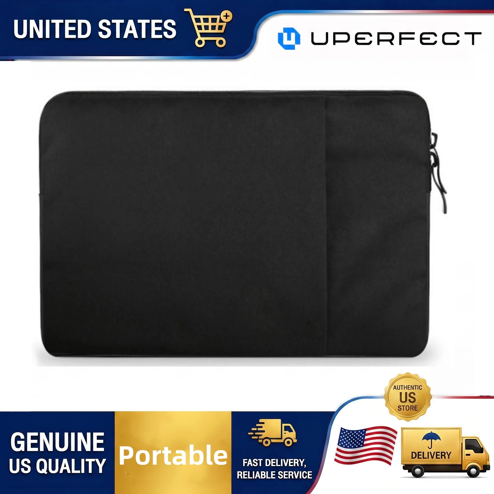 UPERFECT Waterproof Protective Business & Travel Laptop Bag - Multi-Size Carryall for Travel Users, Lightweight with Large Pocket, Compatible with 15.6in, 17.3in, 24in Monitors/Laptops