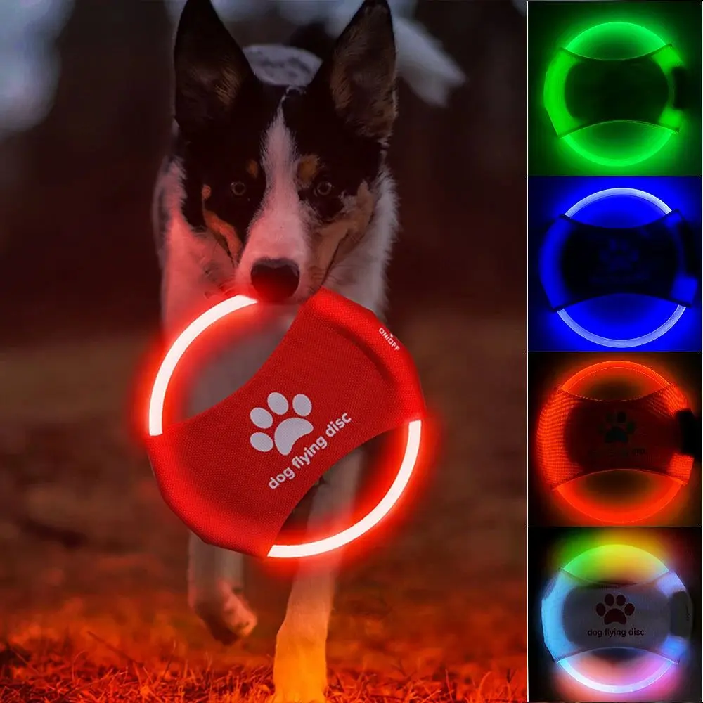 LED  Flying Discs Dog Toy