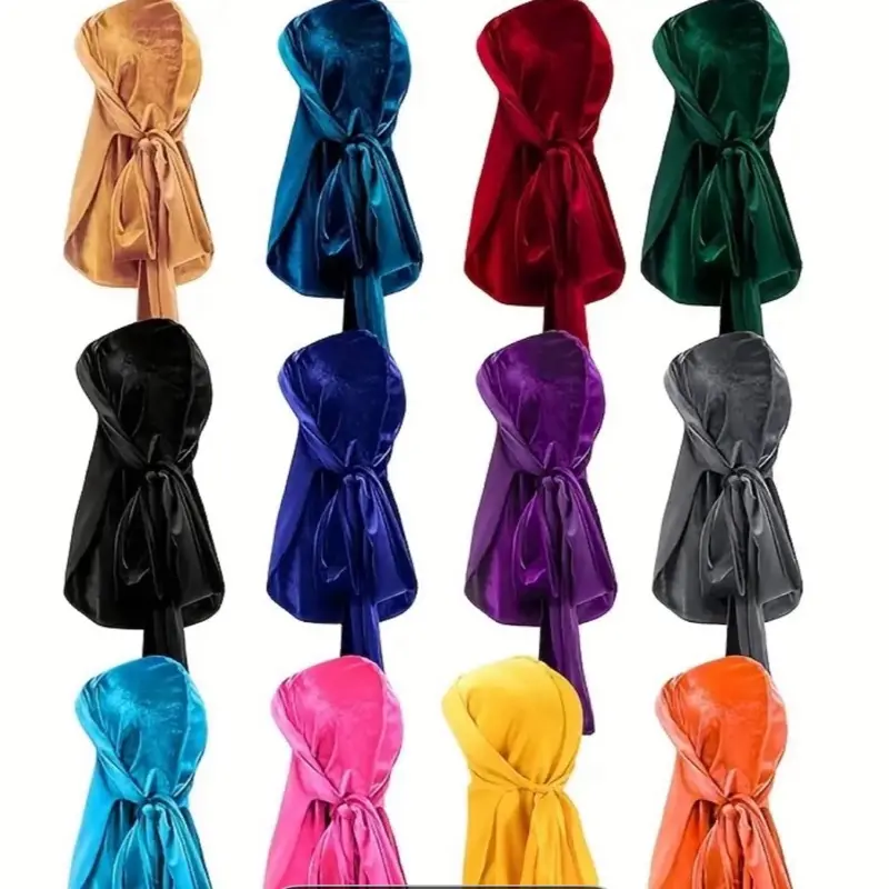 Velvet Durags - Multiple Colors Available for Stylish Headwear Velvet Durags - Multiple Colors Available for Stylish Headwear