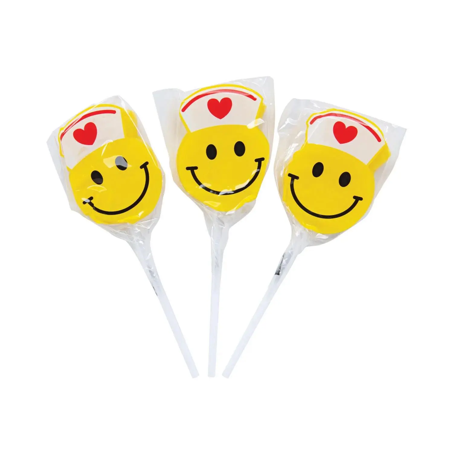 Smile Face Nurse Lollipops - 12 Pc.