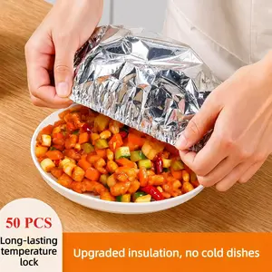 Home dining table & food container aluminum foil heat-retaining cover, kitchen food insulation and freshness keeping, high-quality aluminum foil