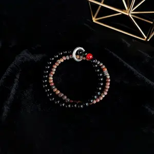 Peace pendant bead bracelet