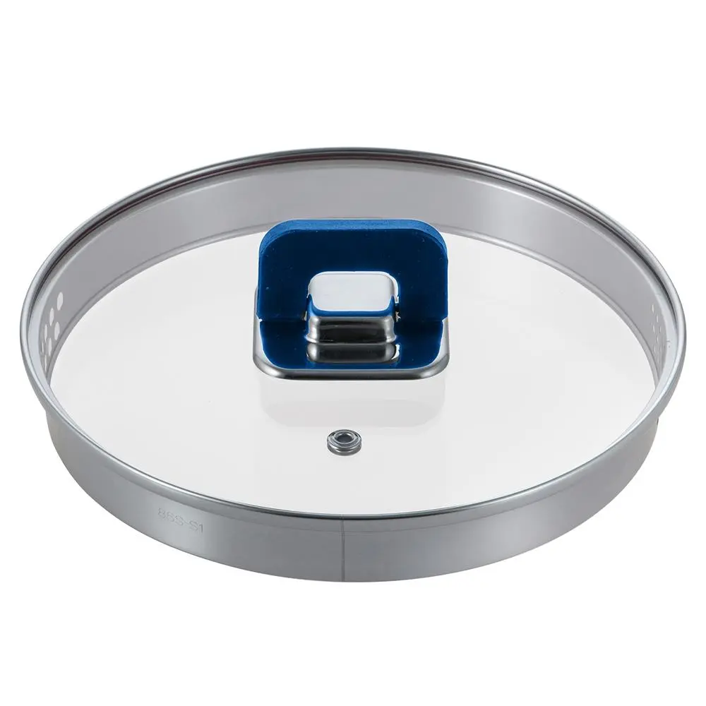Lid for 3.1 Quart Saucepan Pot - Blue | See-Through Tempered Glass Lid for 7.9" Pot - Oven & Dishwasher Safe - Kitchen Cookware Accessory