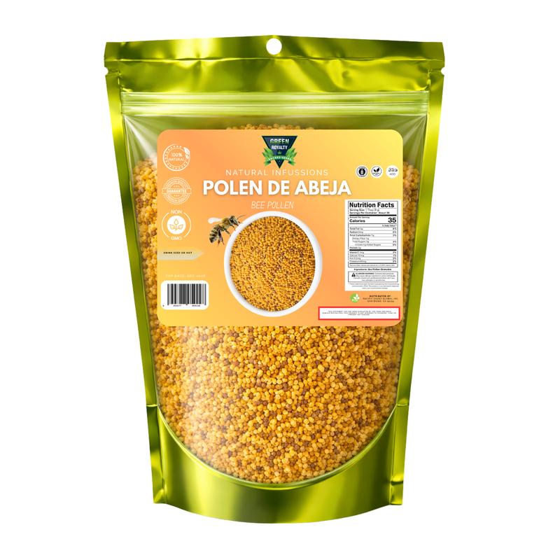 Green Royalty Bee Pollen 10oz Vitamin Supplement for Health & Energy Boost - Natural Infusions for Metabolism Support & Antioxidant Rich