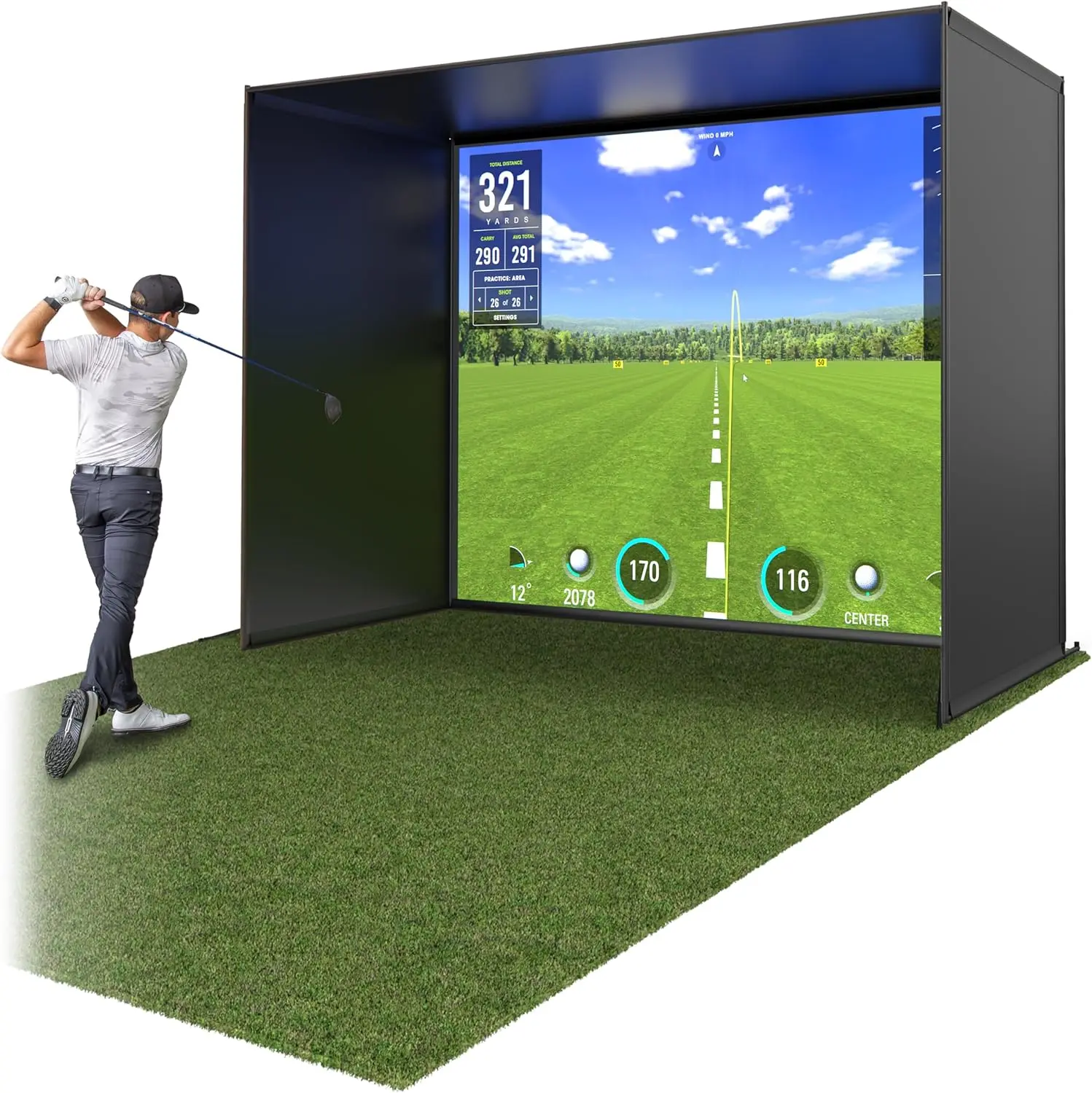 GoSports Golf Simulator Enclosure GoSports Golf Simulator Enclosure