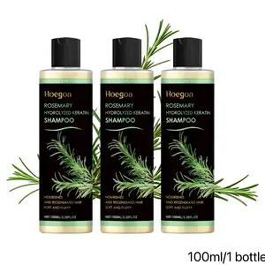 【3 Bottles】Rosemary Shampoo with Hydrolyzed Keratin Promotes Hair Growth Controls Oil DandruffSoothes Scalp lrritation Restores Shine, Big100ml Hair serum for frizzy and dry Hair rosemary Hydrolyzed Haircare hydrolyze Keratin