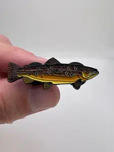 Brown Trout  - Fish Pin with Gift Box