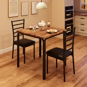 Modern Rectangular Dining Table Set – Sleek Contemporary Design 2 – Space-Saving Table and Chairs for Small Dining Rooms, Apartments, or Home Bar