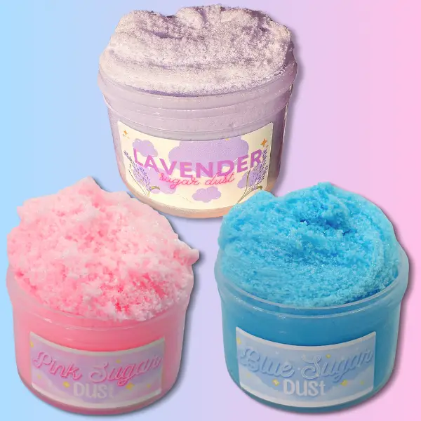 NEW Cloud Slime Trio! Best Selling Homemade Slime Bundles! High Quality Slimes! Pink Sugar Dust, Blue Sugar Dust, Lavender Sugar Dust!