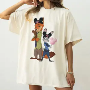 Nick Wilde and Judy Hopps Mickey Ice Cream Park Tee, Magical Zootopia Foodie Shirt 3HLU5