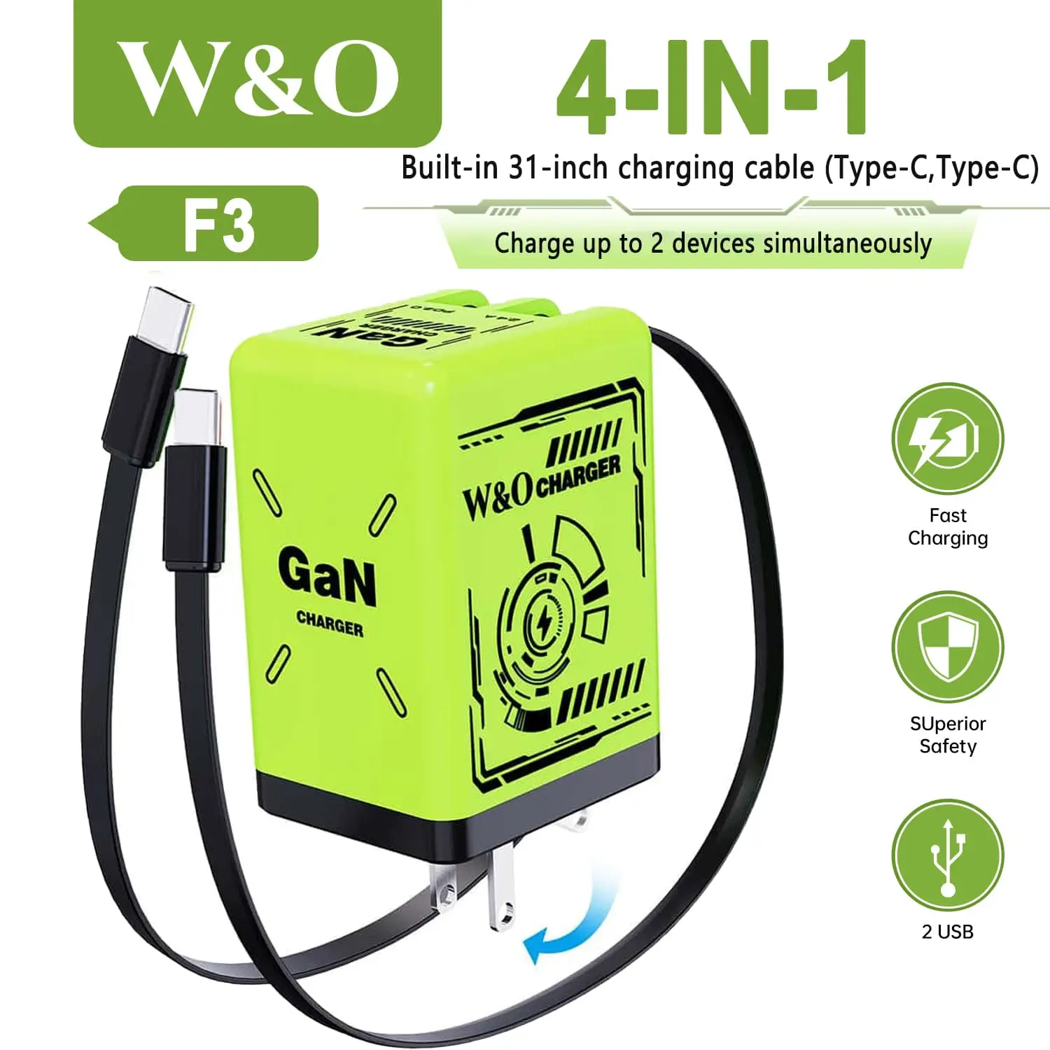 Green（double type-c）