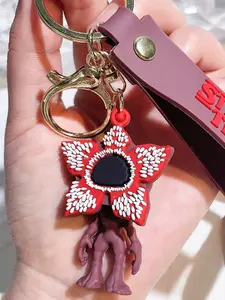 Stranger Things Demogorgon Keychain – Officially Inspired Demodog Keyring, Keychain Pendant, Dimensional Creature Keychain for Backpacks & Bags, Perfect Gift for Netflix Fans