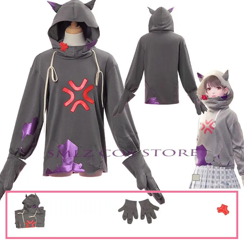 Angry Stone Man Nikki Cosplay Game Infinity Nikki Cosplay Costume Girl Hoodies Complete Set Halloween Dress Outfit for Woman