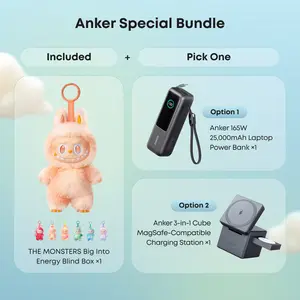 Anker 3-in-1 Cube Wireless Charger, MagSafe Charging Stand and POP MART THE MONSTERS Big into Energy LABUBU Series Blind Box Bundle#DealsForYouDays