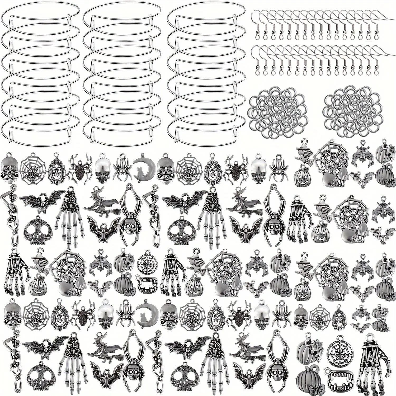 Holiday Themed DIY Jewelry Making Kit 110pcs/set Bead Art Kit Diy Mix Beads DIY Jewelry Making Supplies Bead Kits Diy Beading Accessories for Women & Teenager, Suitable for Accessories & Gift Making