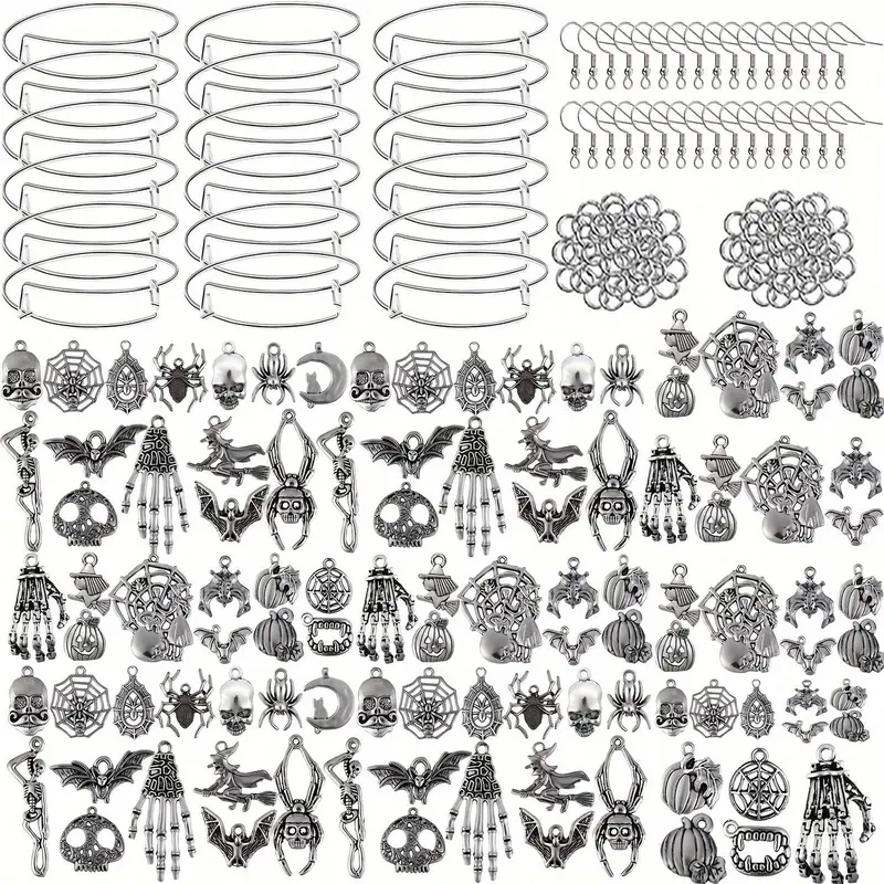 Holiday Themed DIY Jewelry Making Kit 110pcs/set Bead Art Kit Diy Mix Beads DIY Jewelry Making Supplies Bead Kits Diy Beading Accessories for Women & Teenager, Suitable for Accessories & Gift Making