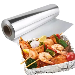 393.7-inch disposable aluminum foil roll, non-stick barbecue wrapping paper, kitchen oil-proof tool for ovens, suitable for baking and grilling