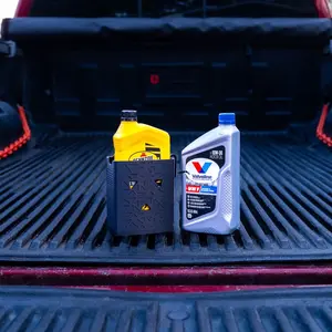 DieselDock V2 OilDock Quart Bottle Holder – Secure Mount for Motor Oil Quarts – Magnet or Screw-In – Spill-Proof 3D Printed Organizer – Made in USA AR6500 40 oz Bottle Car Trunk Storage Car Storage Bag