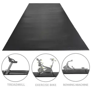 8 X 3FT High-Density Exercise Mat Gym Bike Floor Protector Treadmill Mat PVC