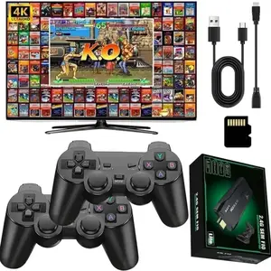 M8 Game Console, Play Gamestick & Nostalgia Stick Games, 9 Classic Emulators, 4K HDMI Output, Plug-And-Play Video Game Controller Set, Wireless Gaming Console, Gaming Console