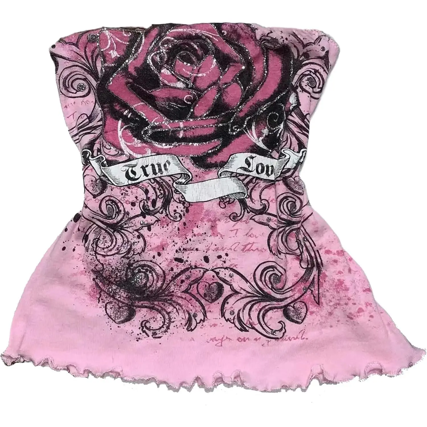 Y2k Grunge Tube Top Women Whimsy Twee Graphic Crop Going out Bandeau Top Mcbling Emo 2000s Sleeveless Streetwear tank air Long Sleeve Deep Neck Tie zip hoodie