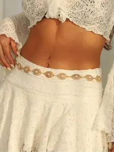 Elegant Fashion Belt for Women - 1 Piece Versatile Circular Waist Decorative Chain in Autumn Fashion Accessories Stylish and Elegant Design