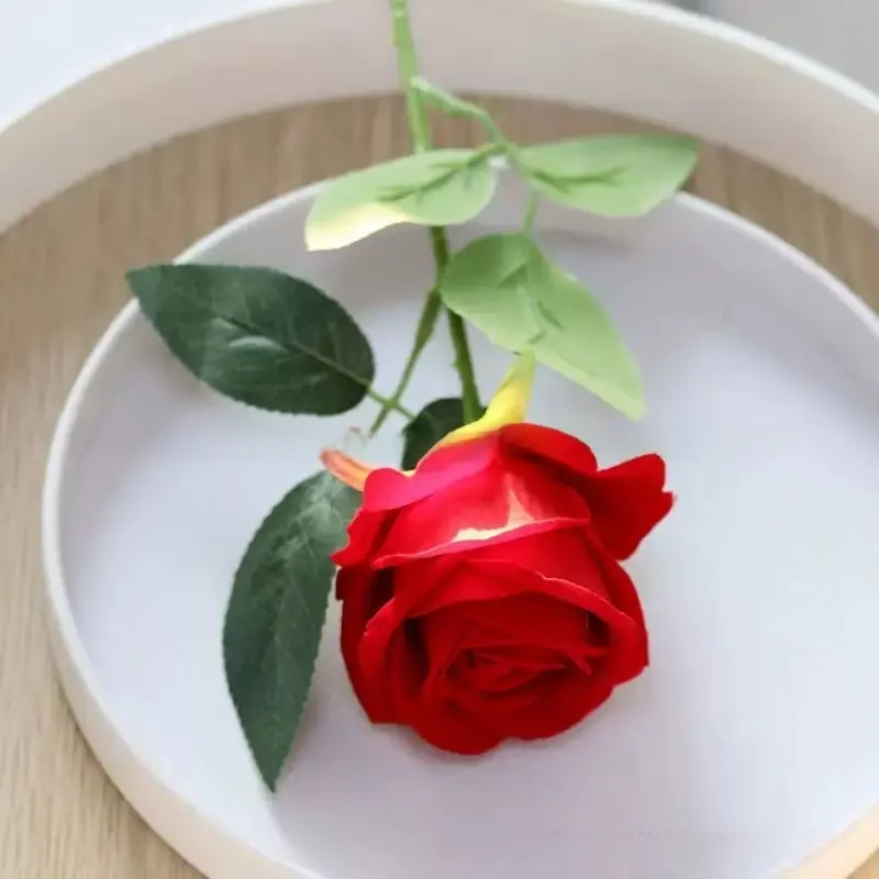 12 rose red flowers