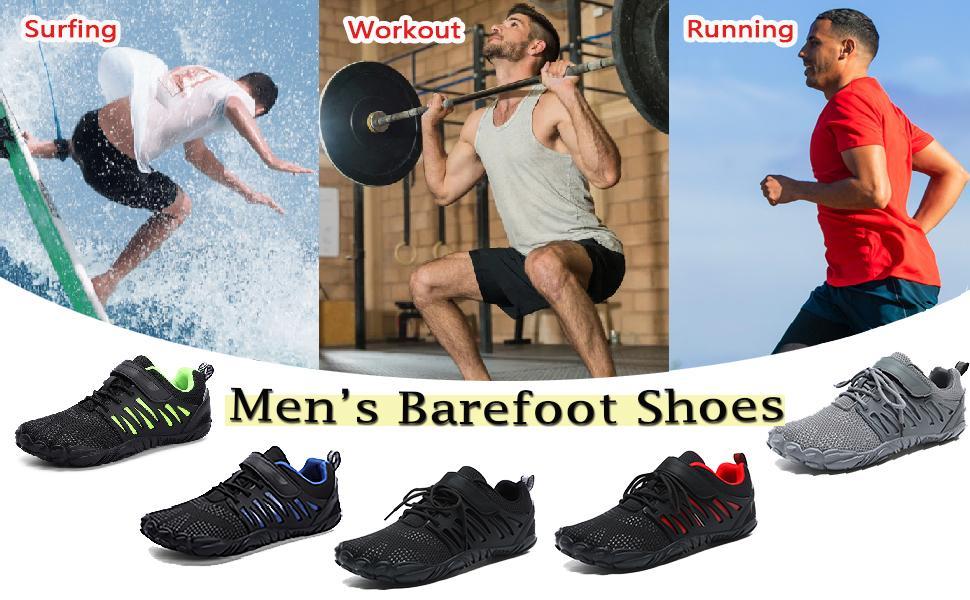 Men Barefoot Shoes Toe Minimalist Shoes Water Fitness Shoes Quick Dry Outdoor Shoes