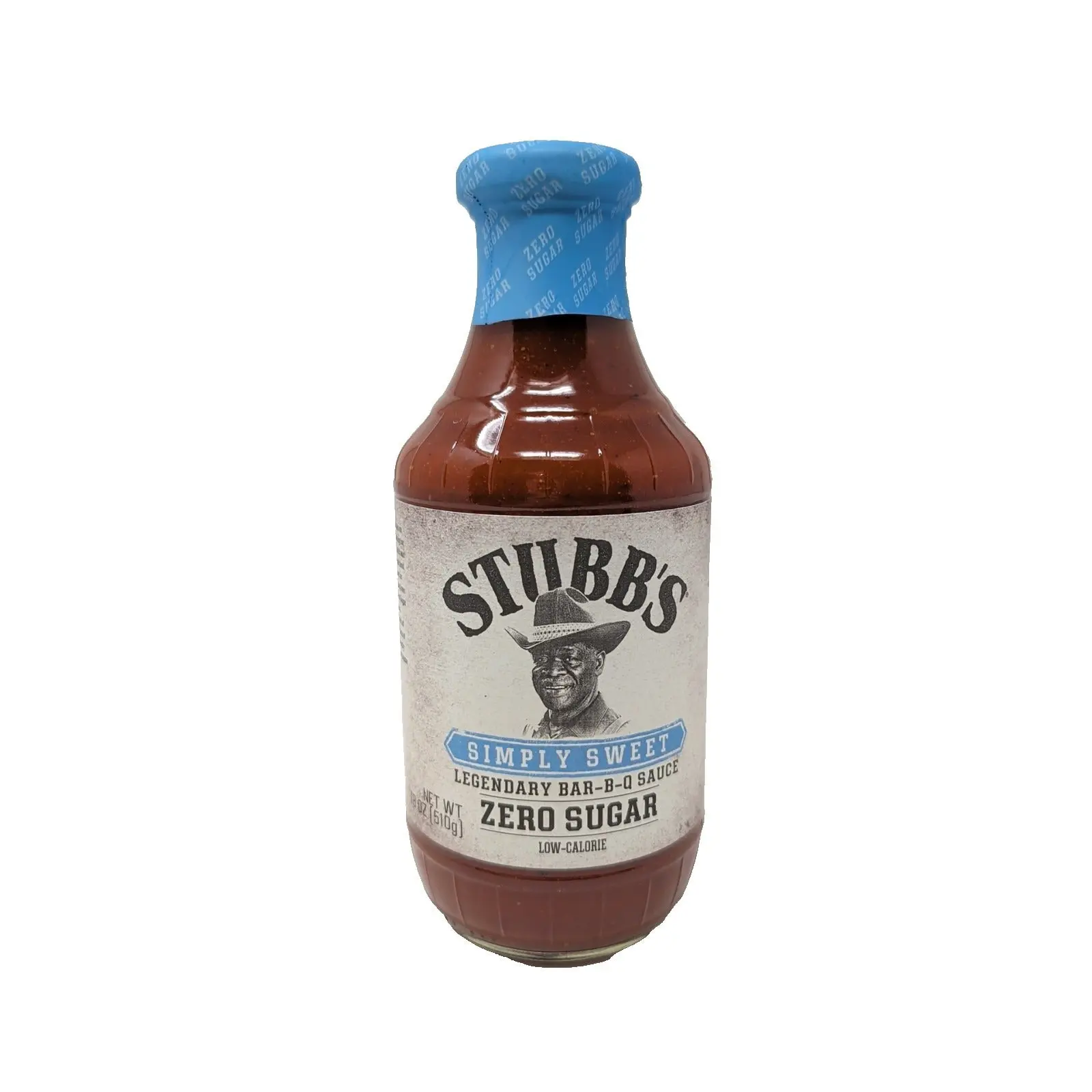 Stubb's Simply Sweet Zero Sugar BBQ Sauce 18 Ounce Glass Bottle