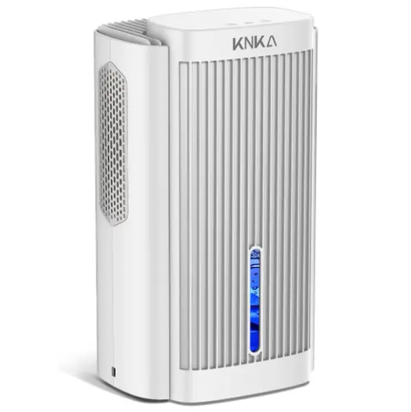 KNKA Dehumidifier, 95 OZ Water Tank, (850 sq. ft) Quiet Dehumidifier for Basement, Bathroom, RV, Closet, Bedroom with Auto Shut Off, Sleep Mode,7 Colo