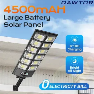 Solar Street Light Outdoor Solar Parking Lot Light, 360 LEDs Wide Angle Lamp with Motion Sensor IP67 Waterproof  Commercial Lighting SummerVibes
