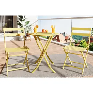 5 Piece Set Folding Table and Chairs Set, Boys and Girls Activity Table and Chairs Set for Dining Room,Daycare,Classrooms