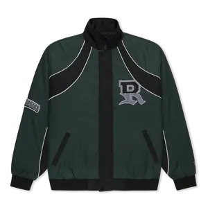 RIPNDIP Athletics Race Jacket (Hunter Green / Black)