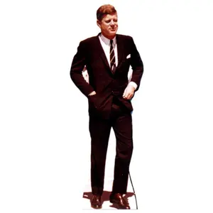 212 MAIN Life-Size Corrugated Cardboard Cutout of President John F. Kennedy, Wall-Mountable Cardboard Decoration for Living Room, Room Decor