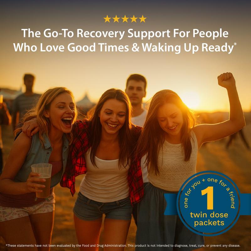 No Regrets — Night-Out Recovery Capsules (4-Capsule Packets) Embrace Tonight. Enjoy Tomorrow.