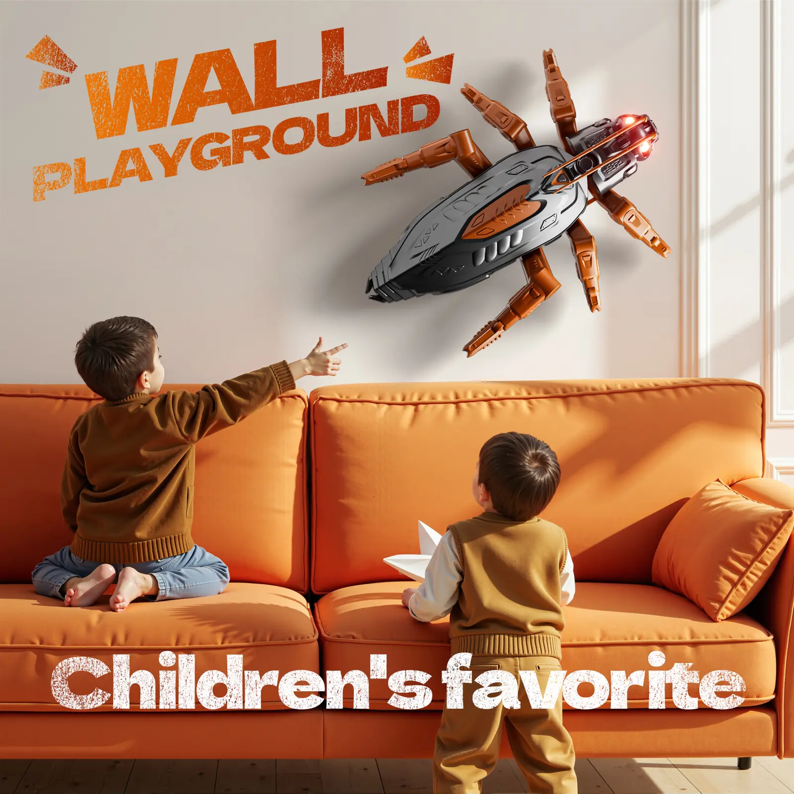 Wall Climbing Lizard Chameleon Cockroach Robot Rechargeable Toy for Kids Aged 4+ Interactive Prank Pet Toy with Unique Wall-Crawling Ability