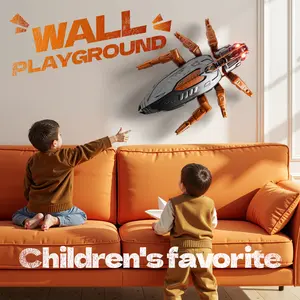 Wall Climbing Lizard Chameleon Cockroach Robot Rechargeable Toy for Kids Aged 4+ Interactive Prank Pet Toy with Unique Wall-Crawling Ability