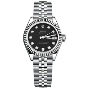 Rolex Datejust 31 178274 Stainless Steel & White Gold Fluted Bezel Black Diamond Dial Jubilee Bracelet Watch WHP041798Rolex Datejust 31 178274 Stainless Steel & White Gold Fluted Bezel Black Diamond Dial Jubilee Bracelet Watch WHP041798