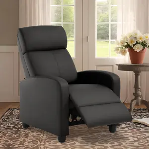 BestOffice Recliner Chair for Living Room Home Theater Seating Single Reclining Sofa Lounge Reading with Padded Seat Backrest Ergonomically Adjustable Seat 