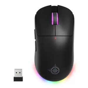 ATTACK SHARK×Magic-Refiner G6 Wireless Gaming Mouse Tri-Modes Connection 2.4G/BT/USB-C 24000 DPI 1000Hz Polling Rate with Anti-Slip Grips,750mAh Battery Gaming Mice for Laptop/PC/Mac Gamer